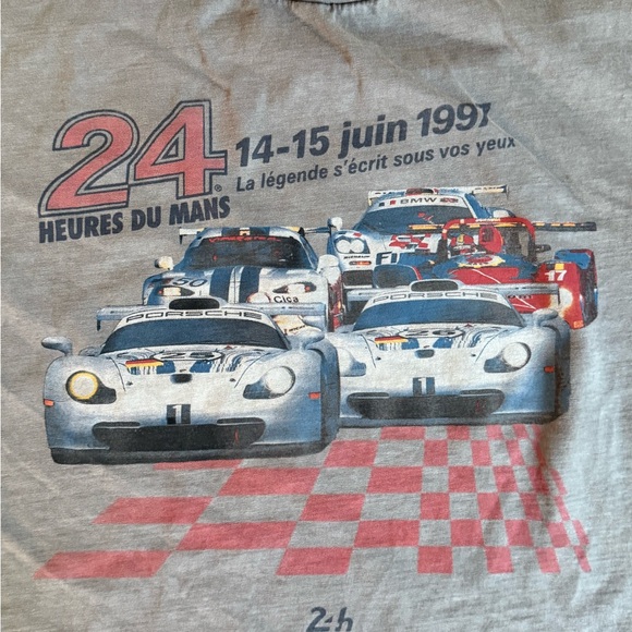 Racing Graphic T-Shirt in Gray - Picture 2 of 3